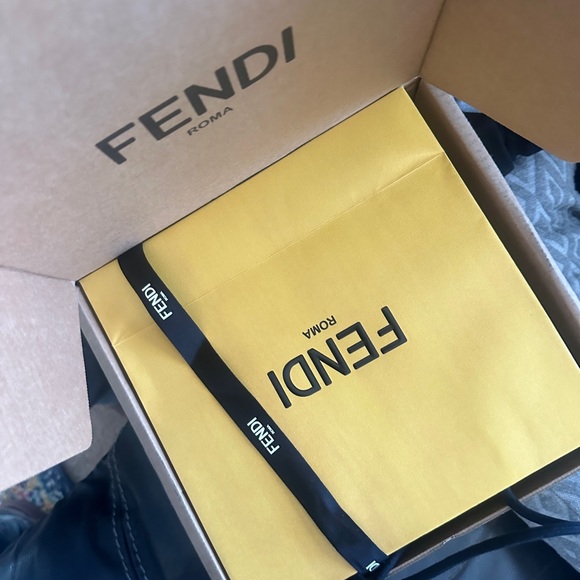 Fendi Beige Tote with Brown Handles - Picture 3 of 3